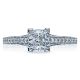 58-2PR55 Platinum Tacori Sculpted Crescent Engagement Ring