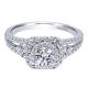 Gabriel 14 Karat Contemporary Engagement Ring ER911787R0W44JJ