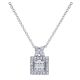 Gabriel Fashion 14 Karat Clustered Diamonds Necklace NK1894W45JJ