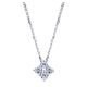 Gabriel Fashion 14 Karat Clustered Diamonds Necklace NK419W44JJ
