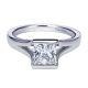 Gabriel Platinum Contemporary Engagement Ring ER8074PTJJJ