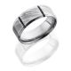 Lashbrook D8B6SEG Polish Damascus Steel Wedding Ring or Band