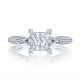 2645PR612 Platinum Tacori Classic Crescent Engagement Ring