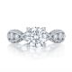2644RD7512 Platinum Tacori Classic Crescent Engagement Ring