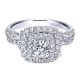 Gabriel 14 Karat Contemporary Engagement Ring ER911712R0W44JJ
