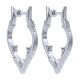 Gabriel Fashion Silver Hoops Hoop Earrings EG12045SVJWS