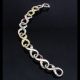 Kretchmer Platinum/18K Gold Large Infinity Bracelet Tension Set