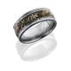 Lashbrook D9RED14/KINGSMOUNTAIN POLISH Damascus Steel Wedding Ring or Band