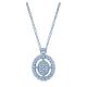 Gabriel Fashion 14 Karat Clustered Diamonds Necklace NK4452W45JJ