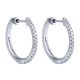 Gabriel Fashion 14 Karat Hoops Hoop Earrings EG10842W45JJ