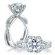 A.JAFFE Platinum Signature Engagement Ring MES564