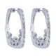 Gabriel Fashion Silver Hoops Hoop Earrings EG12018SVJWS