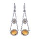 Gabriel Fashion Silver / 18 Karat Two-Tone Roman Drop Earrings EG10937MYJCT