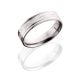 Lashbrook CB-6F2SG-MTRNG POLISH Cobalt Chrome Wedding Ring or Band