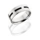 Lashbrook CB-8F-MRD-BLK SATIN Cobalt Chrome Wedding Ring or Band