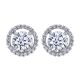 Gabriel Fashion 14 Karat Lusso Diamond Stud Earrings EG10415W44JJ