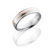 Lashbrook CC6RED11-14KR2UMIL Satin-Polish Cobalt Chrome Wedding Ring or Band