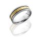 Lashbrook CC7F12-14KYMGA Florentine-Bead Cobalt Chrome Wedding Ring or Band