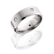 Lashbrook CC8B5SEGDIA5X.05F SATIN-POLISH Cobalt Chrome Wedding Ring or Band