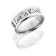 Lashbrook CC8CB/LCVHANDWRITING POLISH Cobalt Chrome Wedding Ring or Band