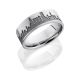 Lashbrook CC8F/LCVCHICAGOSKYLINE SANDBLAST-POLISH Cobalt Chrome Wedding Ring or Band
