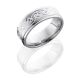 Lashbrook CC8FGECELTICHEART CROSS SATIN-POLISH Cobalt Chrome Wedding Ring or Band