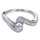 Gabriel 14 Karat Contemporary Engagement Ring ER96290W44JJ