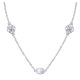 Gabriel Fashion Silver Roaring 20's Diamond By The Yard Necklace NK4304ETSVJCL