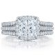 HT2551PR65 Platinum Tacori Petite Crescent Engagement Ring