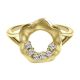 Gabriel Fashion 14 Karat Organic Ladies' Ring LR50557Y45JJ