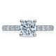 33-25RD65 Platinum Tacori Clean Crescent Engagement Ring