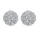 Gabriel Fashion 14 Karat Clustered Diamonds Stud Earrings EG11717W44JJ