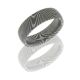 Lashbrook D6DFLATTWIST ACID Damascus Steel Wedding Ring or Band