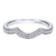Gabriel 14 Karat Contemporary Wedding Band WB10315W44JJ