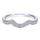 Gabriel 14 Karat Contemporary Wedding Band WB10315W44JJ