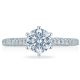 HT2546RD65 Platinum Tacori Classic Crescent Engagement Ring