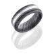 Lashbrook D8REF12/14KW SATIN-ACID Damascus Steel Wedding Ring or Band