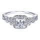 Gabriel 14 Karat Victorian Engagement Ring ER911874S0W44JJ