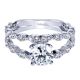 Gabriel 14 Karat Contemporary Engagement Ring ER4231W44JJ