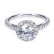 Gabriel 14 Karat Contemporary Engagement Ring ER7261W44JJ