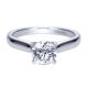 Gabriel 14 Karat Contemporary Engagement Ring ER8076W4JJJ