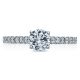36-2RD6 Platinum Tacori Clean Crescent Engagement Ring