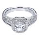 Gabriel 14 Karat Victorian Engagement Ring ER6229W44JJ