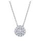 Gabriel Fashion 14 Karat Clustered Diamonds Necklace NK3033W44JJ