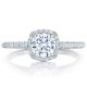 HT254715CU6 Platinum Tacori Petite Crescent Engagement Ring