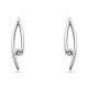 Kretchmer Platinum Drop Tension Set Earrings