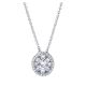 Gabriel Fashion 14 Karat Clustered Diamonds Necklace NK3008W44JJ