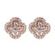 Gabriel Fashion 14 Karat Lusso Diamond Stud Earrings EG12221K45JJ