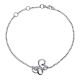 Gabriel Fashion Silver Floral Chain Bracelet TB3217SVJWS