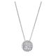 Gabriel Fashion 14 Karat Clustered Diamonds Necklace NK3885W44JJ